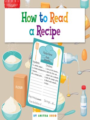 cover image of How to Read a Recipe